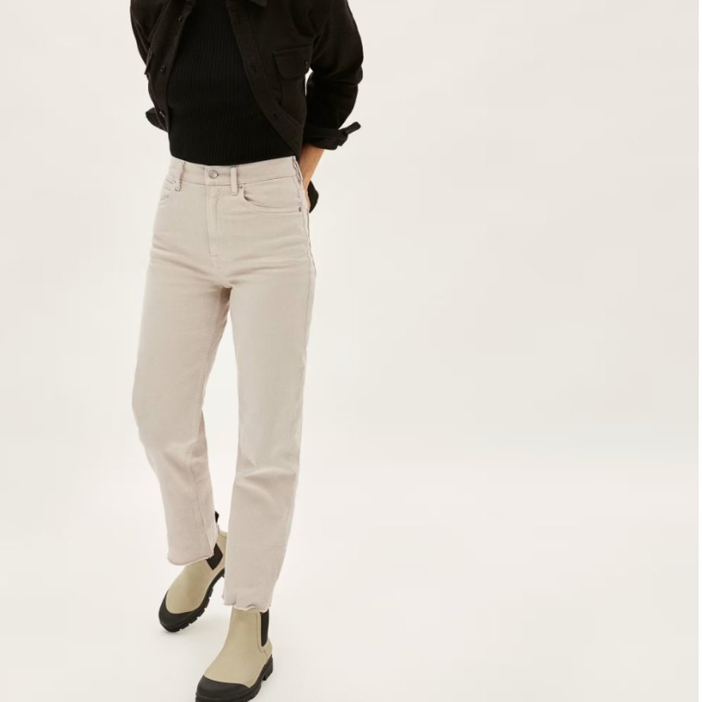 Everlane Women's High Rise Jeans in Cream